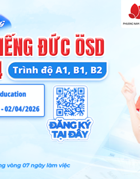 Thông báo tổ chức kỳ thi cấp Chứng chỉ năng lực tiếng Đức ÖSD tháng 04/2026