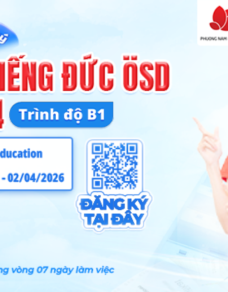 Thông báo tổ chức kỳ thi cấp Chứng chỉ năng lực tiếng Đức ÖSD tháng 04/2026