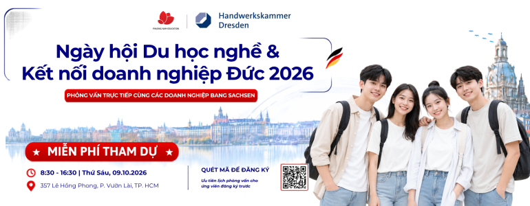 Phỏng vấn trực tiếp cùng doanh nghiệp tại ngày hội Du học nghề Đức và Kết nối doanh nghiệp 2026