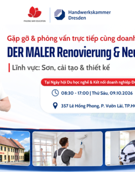 Gặp gỡ & phỏng vấn trực tiếp cùng doanh nghiệp Đức: Der Maler Renovierung & Neugestaltung - Lĩnh vực Sơn, cải tạo và thiết kế