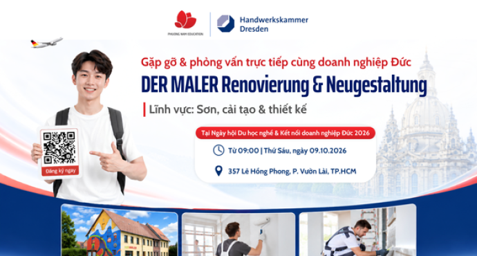 Gặp gỡ & phỏng vấn trực tiếp cùng doanh nghiệp Đức: Der Maler Renovierung & Neugestaltung - Lĩnh vực Sơn, cải tạo và thiết kế