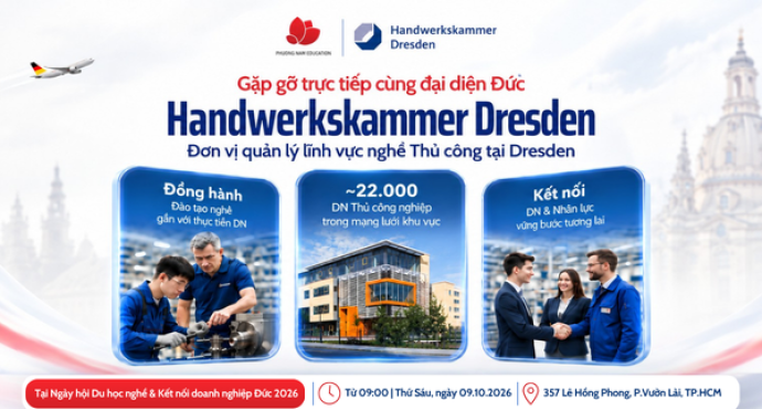 Gặp gỡ và trao đổi trực tiếp cùng HWK Dresden - Đại diện mạng lưới gần 22.000 doanh nghiệp Đức