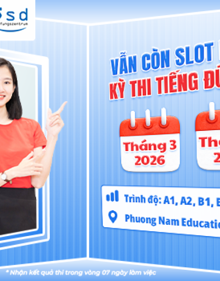 Đếm ngược thời hạn đăng ký dự thi kỳ thi tiếng Đức ÖSD vào tháng 3 và tháng 4/2026