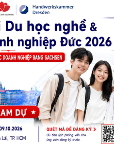 Phỏng vấn trực tiếp cùng doanh nghiệp tại ngày hội Du học nghề Đức và Kết nối doanh nghiệp 2026 