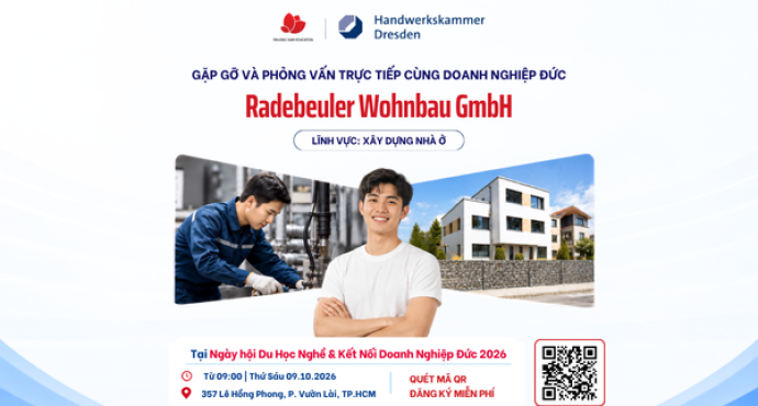 Gặp gỡ & phỏng vấn trực tiếp cùng doanh nghiệp Đức: Radebeuler Wohnbau - Lĩnh vực Xây dựng nhà ở