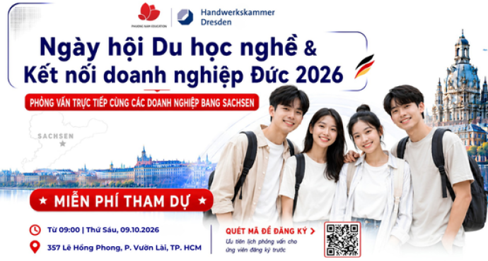 Phỏng vấn trực tiếp cùng doanh nghiệp tại ngày hội Du học nghề Đức và Kết nối doanh nghiệp 2026 